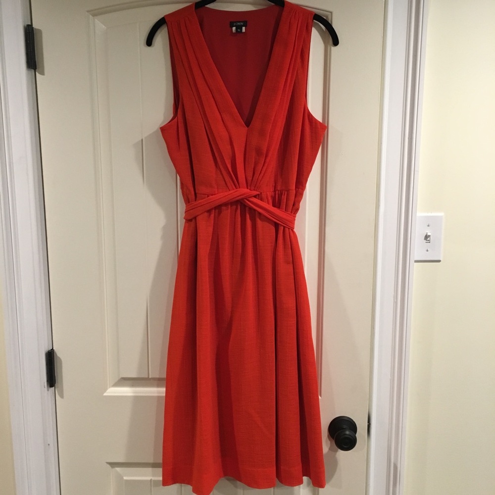 J. Crew Orange Dress Size 10